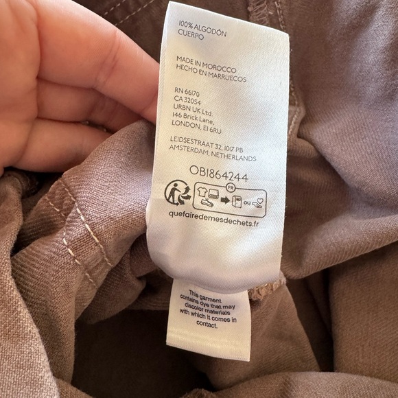 🛑UNAVAILABLE Free People High Roller Shortall Purple Mauve Medium Overalls - Picture 9 of 9